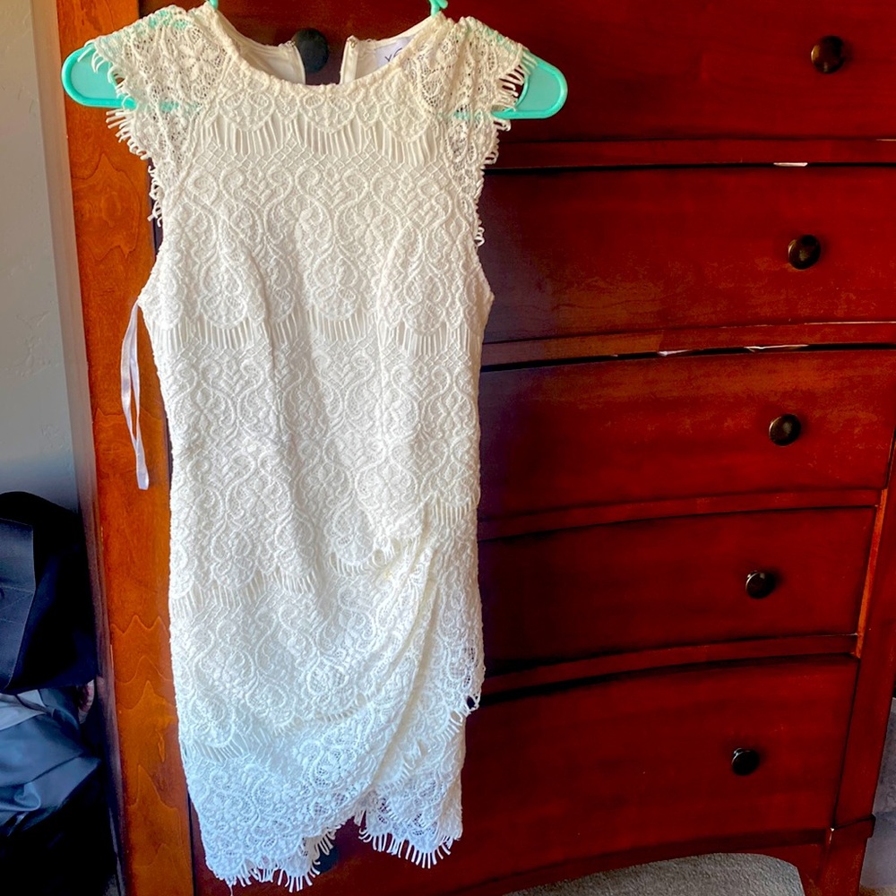 White lace dress